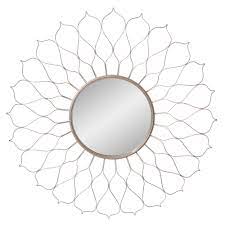 Get user reviews on all entry products. Silver Round Flower Petal Sunburst Wall Accent Mirror 38 X38 By Patton Wall Decor Walmart Com Walmart Com