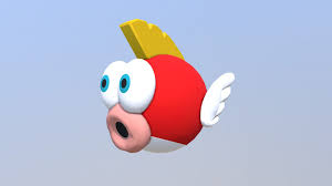 Cheep Cheep (Super Mario Bros) - Download Free 3D model by Yanez Designs  (@Yanez-Designs) [391db2f]