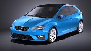 Seat Leon Sc 2016 3door Vray 3d Model Ad Sc Leon Seat Model Seat Leon 3d Model Model
