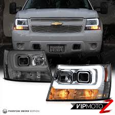 2007 2014 Chevy Suburban Tahoe Avalanche Tron Style Led Neon Tube Headlights Chevy Avalanche Chevy Suburban 2007 Chevy Avalanche