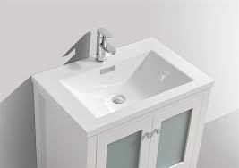 Cheap white color bathroom van. Brezza 30 High Gloss Modern Bathroom Vanity