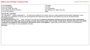 This swiss lawyer had english that was near perfect. Tax Attorney Cover Letter