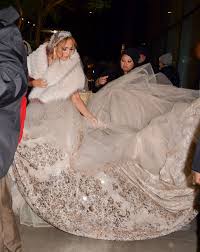 Get the lowest price on your favorite brands at poshmark. Jennifer Lopez Was Spotted Wearing The Most Blinged Out Wedding Dress Glamour