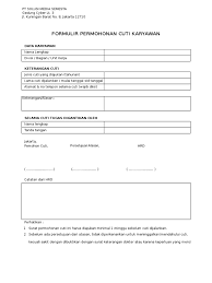 Check spelling or type a new query. Form Cuti Karyawan Pdf