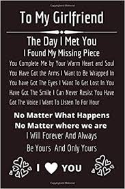 55 best gift ideas for your girlfriend. To My Girlfriend The Day I Met You I Found My Missing Piece Couples Gifts For Boyfriend From Girlfriend Cute Valentines Day Gifts For Boyfriend Perfect Gift For Your Boyfriend On Valentine S Day Amazon De