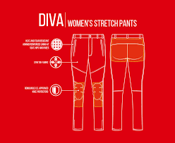 Diva Stretch Textile Pants