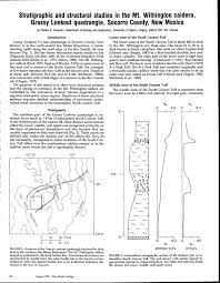 Caldera Stratigraphic And Structural