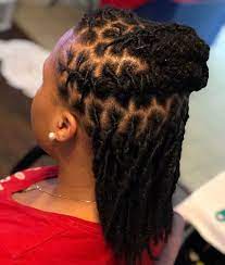 Alf Up Half Down Locsbyjahlicia Locs Locstyles Locsformen Loclivin Athenslocs Athensga Uga Dawgs Atl Locs Hairstyles Dreads Short Hair Dreads Girl