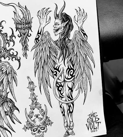 Evil things with wings 💀🪽🖤 Available tattoos.