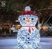 Lighting Display LED Motif 3D Outdoor Christmas Decoration Snowman Lights