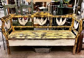 This Old Mexican Bench Is All That You Know It Would Look Great On Your Porch Find It In Booth 190 Free In 2020 Mexican Furniture Carved Bench Outdoor Decor