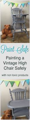 Baby Safe Hand Painted High Chair By Just The Woods Vintage High Chairs Painted High Chairs Diy Baby Furniture