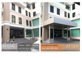 งานต ดต ง ก นสาด canopy อล ม เน ยมคอมโพส ต คงทน สวยเด น บ งแดดก นฝน ท นสม ย บจก พ ท ร ฟอร มแอนด คอนสตร คช น ร บออกแบบ ต ดต งงานคอมโพส ต