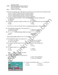 With 2 fingers of one hand. English Eight Grade Mid Semester Assessment Of Semester 1 Indonesia Esl Worksheet By Ashsyams