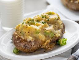 Broccoli Cheese Twice Baked Potato Recipe In 2020 Broccoli And Cheese Baked Potato Twice Baked Potatoes