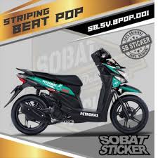 Bang kalau honda beat warna putih polos warna velg hijau stabilio bagus gak? Body Polet Striping Sticker Motor Beat Street 2017 Shopee Indonesia