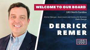 Derrick Remer Appointed as Advisory Board Member for USO North Carolina •  USO of North Carolina