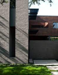 Purple is a great color to use subtly next to gray brick, vinyl or stone siding. Grey Brick Houses Houzz