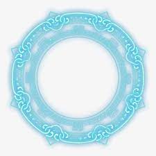 Blue Decorative Frame Magic Circle Magic Symbols Magic Art