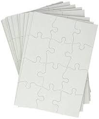 Largest selection of jigsaw puzzles, games and brain teasers anywhere. Amazon Com Hygloss Compoz A Puzzle Blank Puzzles 12 Pieces 5 1 2 X 8 Inches Pack Of 24 White 96213 Toys Games