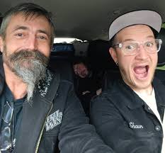 Our crew from left to right, Jake Disman (FOH sound), Neil Devereaux  (guitar tech), and Shaun Gowman (TM/monitors) from yesterday