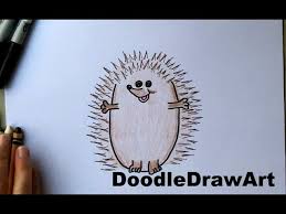 Hedgehog and nice lamb seamless pattern, cartoon characters quirky background. How To Draw A Hedgehog Cute Cartoon Art Drawing Tutorial For Beginners Easy N Youtube