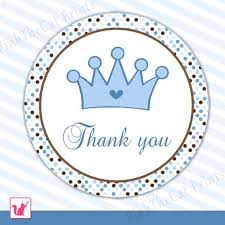 Use the 5×4 in card to create your baby boy shower invites or thank you cards! Prince Favor Label Template For Birthday Baby Boy Shower Etsy In 2021 Favor Labels Tag Template Thank You Tags