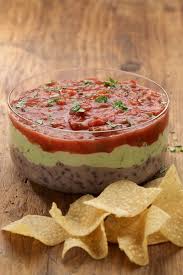 Three Layer Mexican Dip Recipe This Is At Costco Too Soooo Good Food Greek Yogurt Recipes Mexican Food Recipes