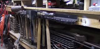 All parts are made from 3/4 plywood. This Diy Hammer Rack Makes A Great Welding Project How To Make A Hammer Rack