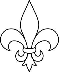 Fleur De Lis Line Art 2 Png 4509 5438 Art Free Clip Art Fleur De Lis