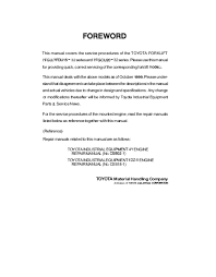 Toyota 7fgcsu20 Forklift Service Repair Manual Edocr