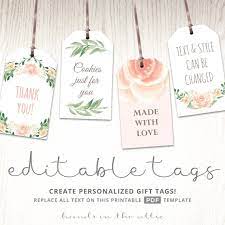 Planning a baby shower or sprinkle? Printable Baby Shower Labels Editable Gift Tags Bridal Etsy