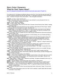 Crouch is a common last name derived from cross. Harry Potter Characters Names Fill Online Printable Fillable Blank Pdffiller