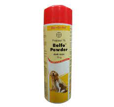 Bayer Bolfo Anti Tick Flea Powder For Dog Cat 75 Gm Nappets