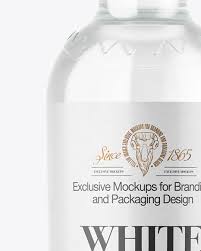 Download Clear Glass White Rum Bottle Mockup In Bottle Mockups On Yellow Images Object Mockups PSD Mockup Templates