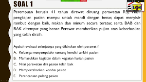 Kumpulan soal uji kompetensi perawat ukom d3 dan s1 ners terlengkap beserta kunci jawabannya update dan selalu update soal uji kompetensi perawat keperawatan anak soal ukom keperawatan gawat darurat soal ukom medikal bedah soal ukom gerontik soal ukom maternitas soal ukom komunitas soal ukom keluarga soal ukom jiwa soal ukom manajemen dan kunci. Pembahasan Soal Try Out Ukom Jiwa Kmb Dan Gadar Terbaru 2020 Youtube