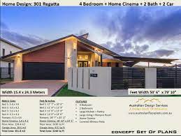 4 Bedroom House Plans 2630 Sq Foot 224 4 M2 Home Cinema 4 Etsy Affordable House Plans House Plans South Africa 4 Bedroom House Plans