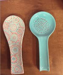 All products arrow stamped ceramics clay diamond stamped hand crafted hand thrown handmade notched paw stamped pebble design plate pottery serving spoon rest. Pin On Household Items