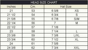 Crochet Hat Size Chart Hat Size Chart Visor Hats