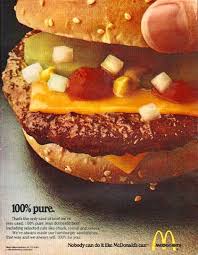 Mcdonald S 100 Pure Nobody Can Do It Like Mcdonald S Can Ad In 2021 Fast Food Advertising Food Ads Food Advertising