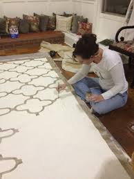 Elliemac Hand Painted Floor Cloth 9x12 Painted For My Living Room Painted Floor Cloths Floor Cloth Diy Flooring