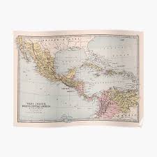 Our maps showing the countries in latin america region with their international boundaries and surrounding the amazon basin, the world's largest river basin, spans nearly seven latin american nations. Latin America Map Posters Redbubble