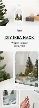Make A Charming Winter Holiday Terrarium Using This Popular Ikea Product Hunker Ikea Christmas Christmas Lanterns Thanksgiving Decorations Diy