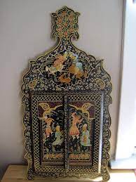 Your destination for antiques, art, collectibles, coins and more. Vintage Mirror Antique Persian Painted Mirror By Vintageinbloom 180 00 Mirror Painting Antique Mirror Vintage Mirror