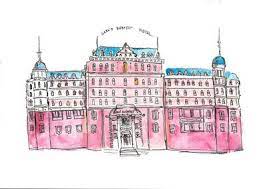 Grand Budapest Hotel Art Print By Cherry Virginia Society6 Hotel Art Grand Budapest Hotel Grand Budapest