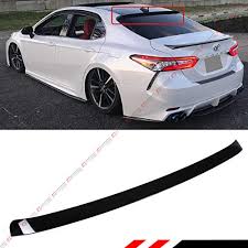 The latest from abdul latif jameel motors & toyota. Cuztom Tuning Fits For 2018 2020 Toyota Camry Le Se Xse Xle Hybrid Glossy Black Rear Window Roof Spoiler Buy Online In Cayman Islands At Cayman Desertcart Com Productid 90336098