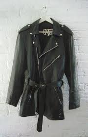 90s Black Leather Jacket Vintage Belted Motorcycle Jacket Etsy Vintage Leather Jacket Black Leather Motorcycle Jacket Leather Jacket