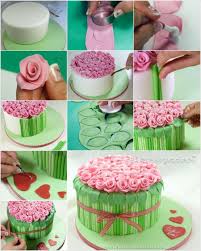To make the base of the rose, hold the bag straight up with tip 12 slightly above center of flower nail. Diy Awesome Bouquet Of Roses Cake Decor