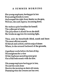 Richard Wilbur A Summer Morning Favorite Words Poems Poem A Day