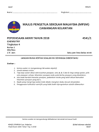 Jadual waktu pt3 2018 exam date. Peperiksaan Akhir Tahun Kimia Tingkatan 4
